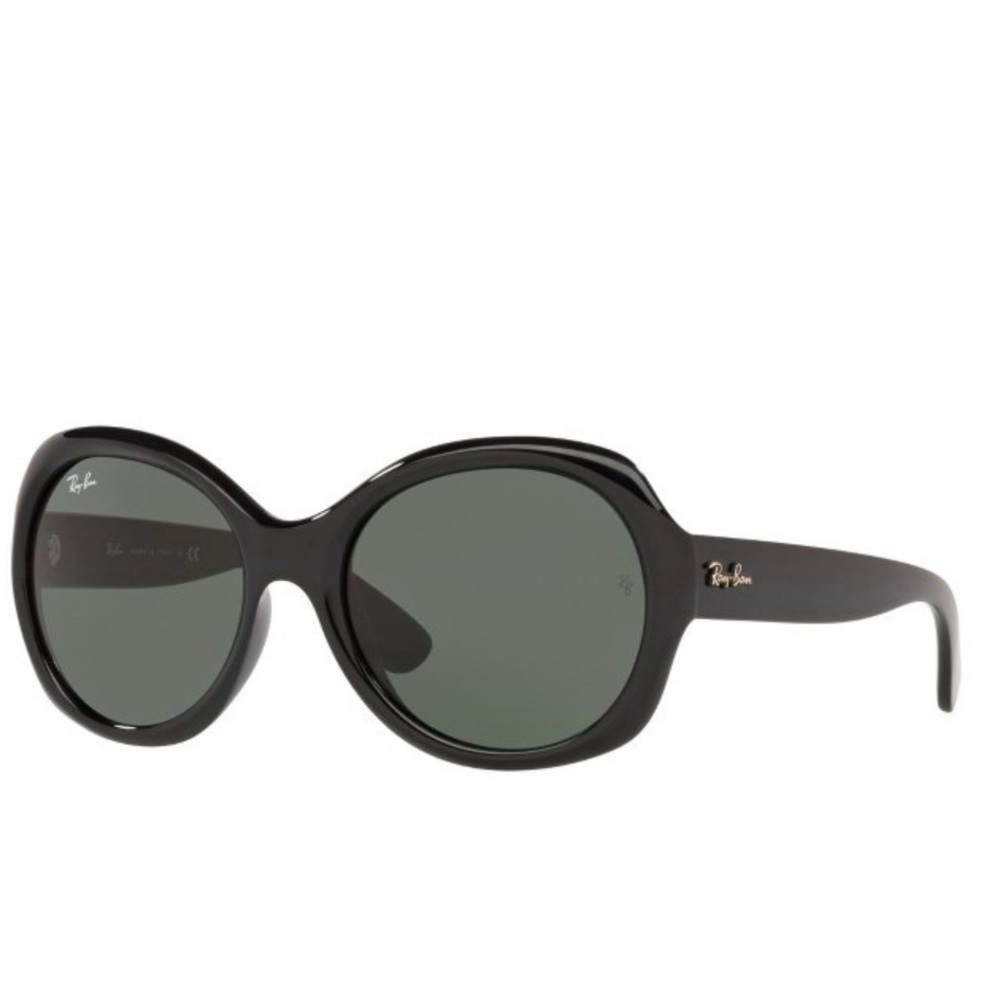 Ray-Ban Women's Black Gloss Oversized Sunglasses